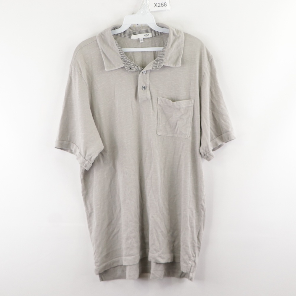 NSF Clothing Mens XL Polo Golfing Shirt Gray